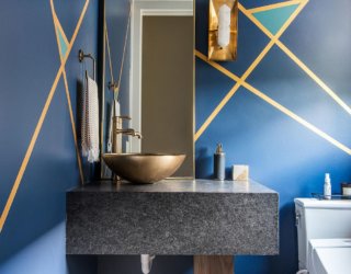 Bold Color Trending in the Powder Room: 20 Fab Ideas, Inspirations