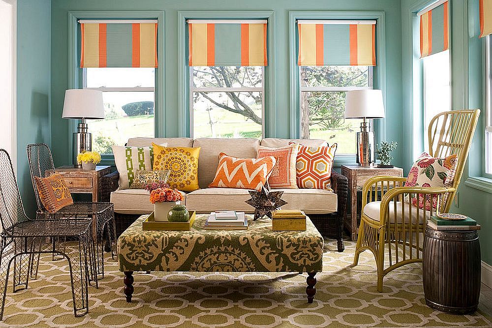 Bringing Color into the Traditional Sunroom: Bright Décor, Walls and More!