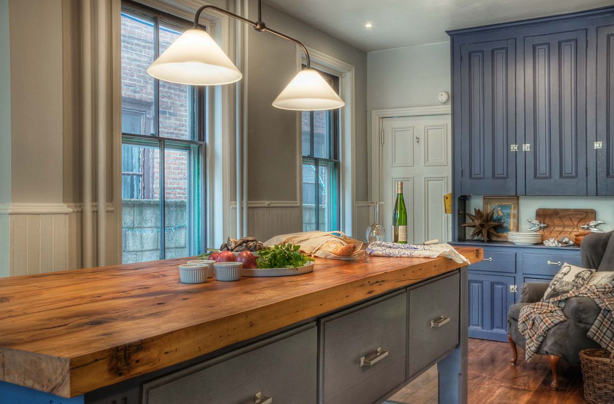 Discover your own version of the thick butcher block countertop with a wood of your choice