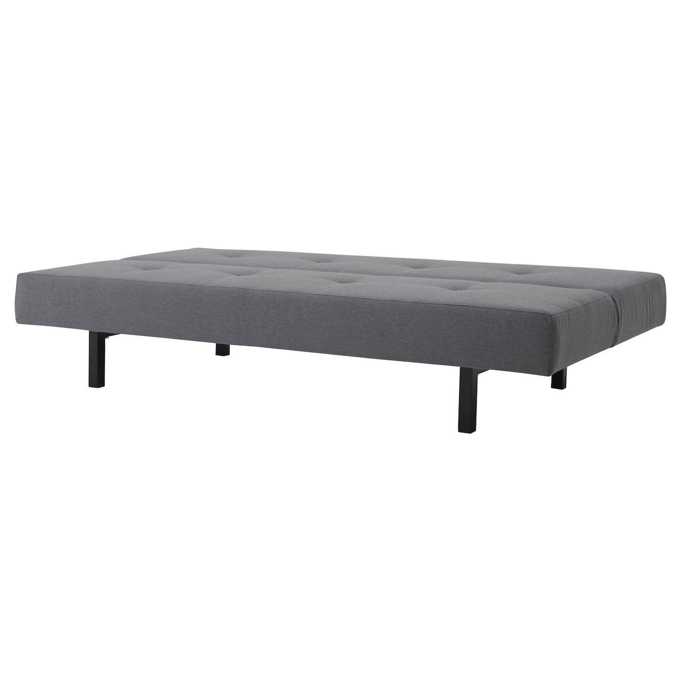 Grey fold down sofa bed from IKEA