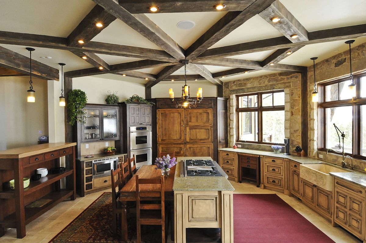 Innovative-way-of-using-wooden-beams-in-the-kitchen-along-with-lighting-24998