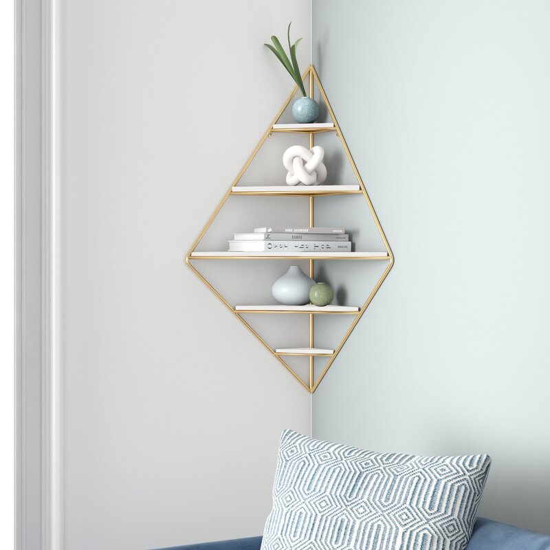 Corner Shelf Options That Blend, Square Wood Corner Shelves