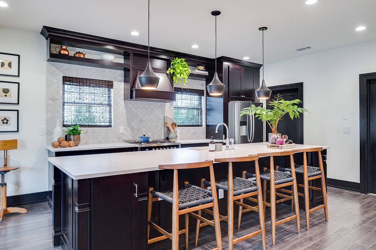 ebony wood floors kitchen