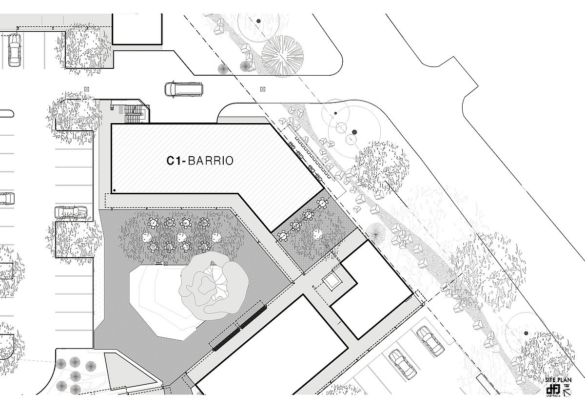 SIte plan of Barrio Restaurant in Australia