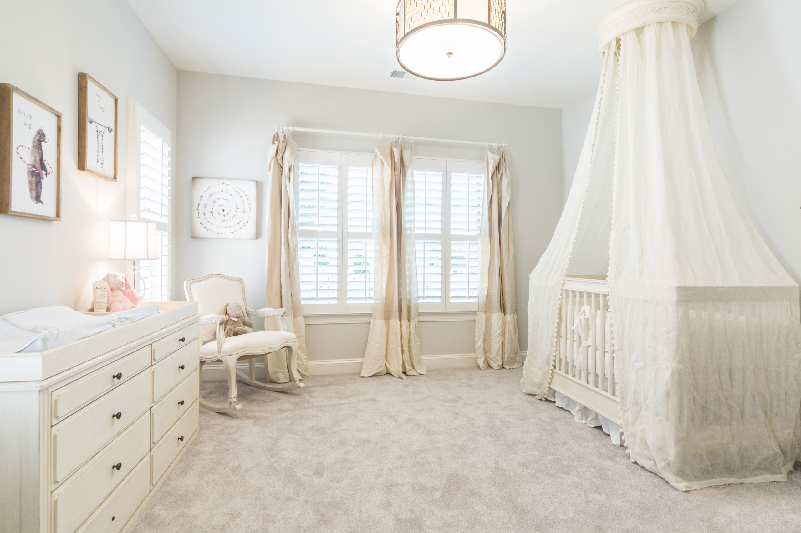 Sense of serenity in design is an idea you can embrace in the nursery as well