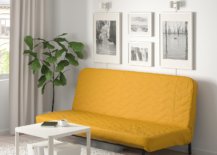 Sofa-bed-with-a-bright-yellow-cover-93142-217x155
