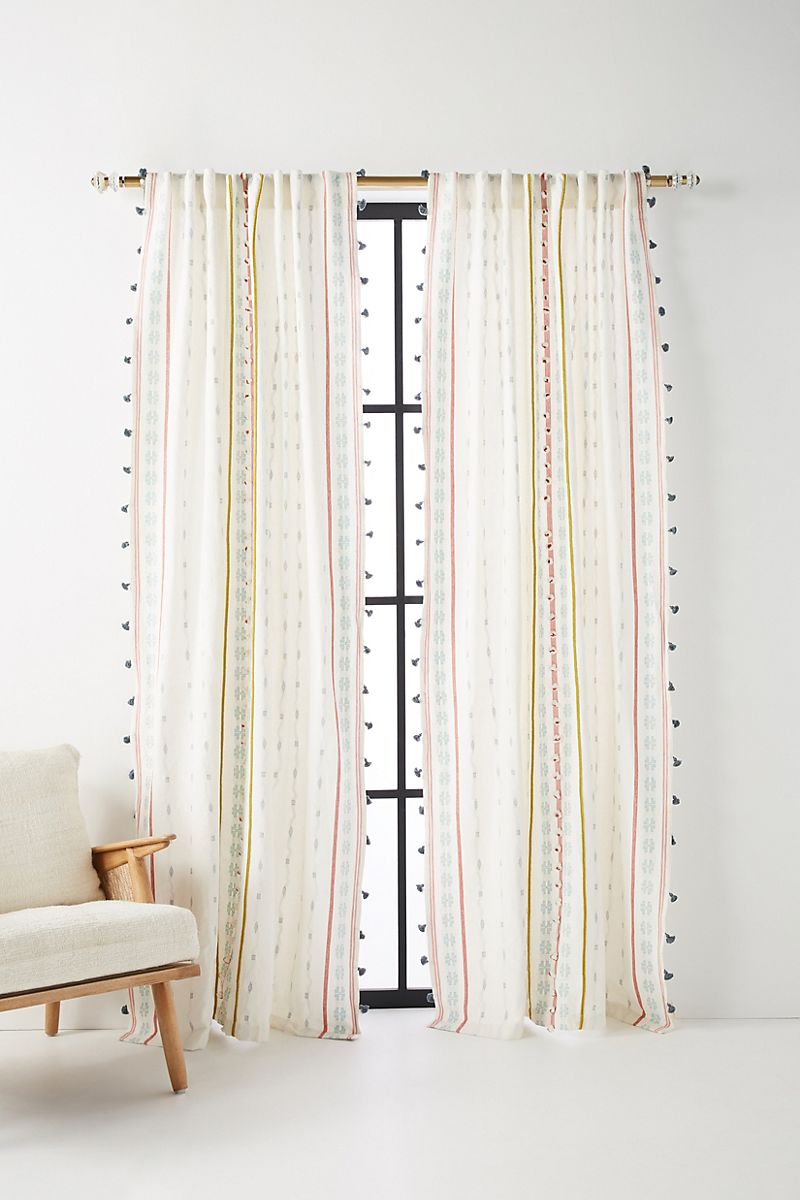 Tasseled curtains from Anthropologie
