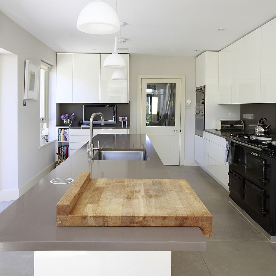 Using the butcher block in the kitchen when your prep needs get bigger!