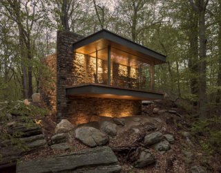 Isolate Yourself and Embrace Nature: Glass-Enclosed Writer’s Studio Over a Hill