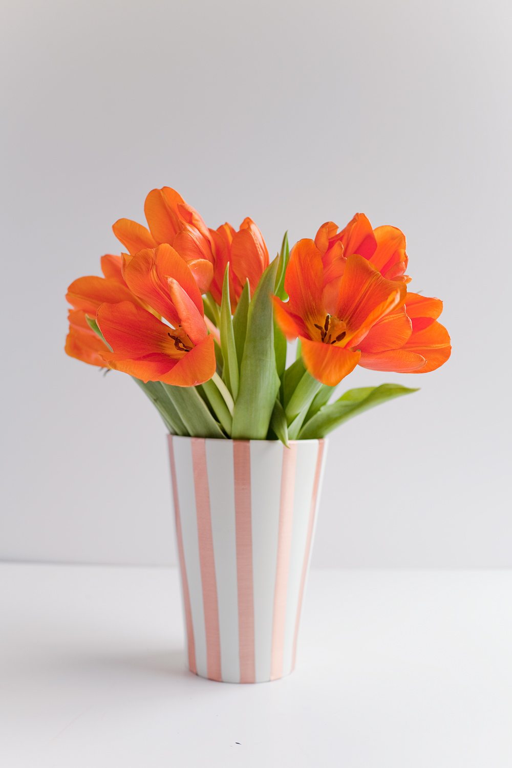 Copper contact paper vase makeover