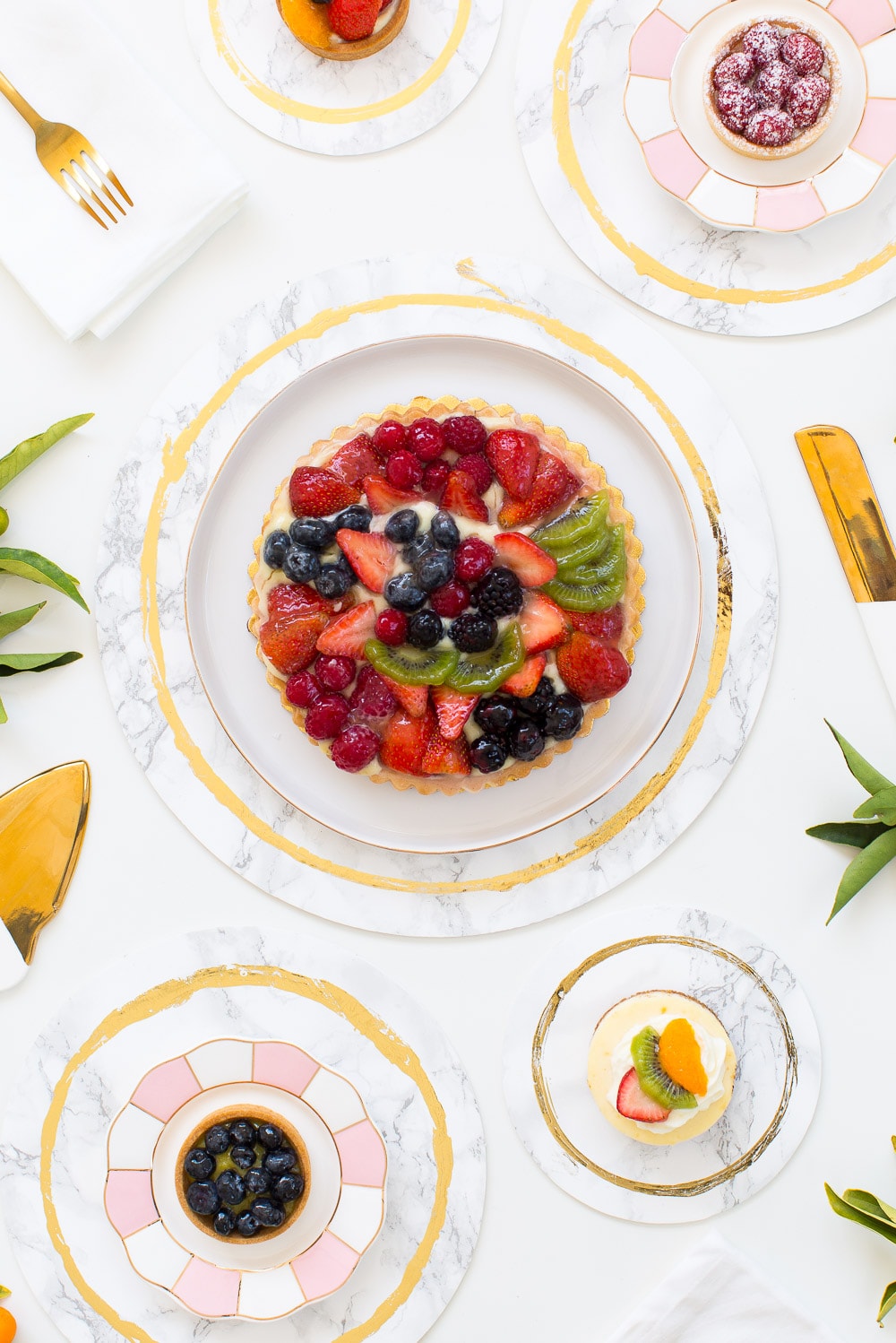 Decorative marble plates from Sugar & Cloth