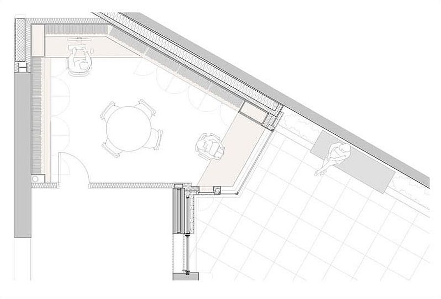 Design plan of Belsize Reading Room in London