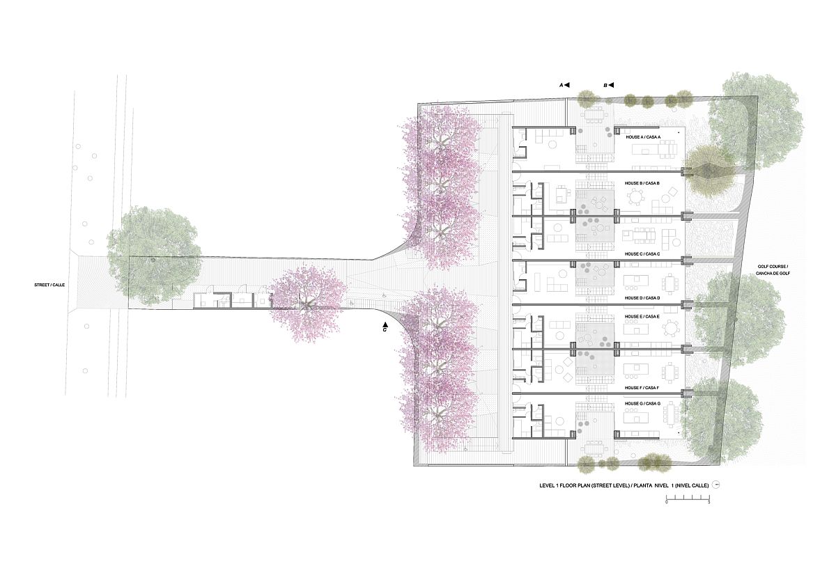 Design plan of Houses Townhouse Nocedal designed by Norte Readymade in Santiago