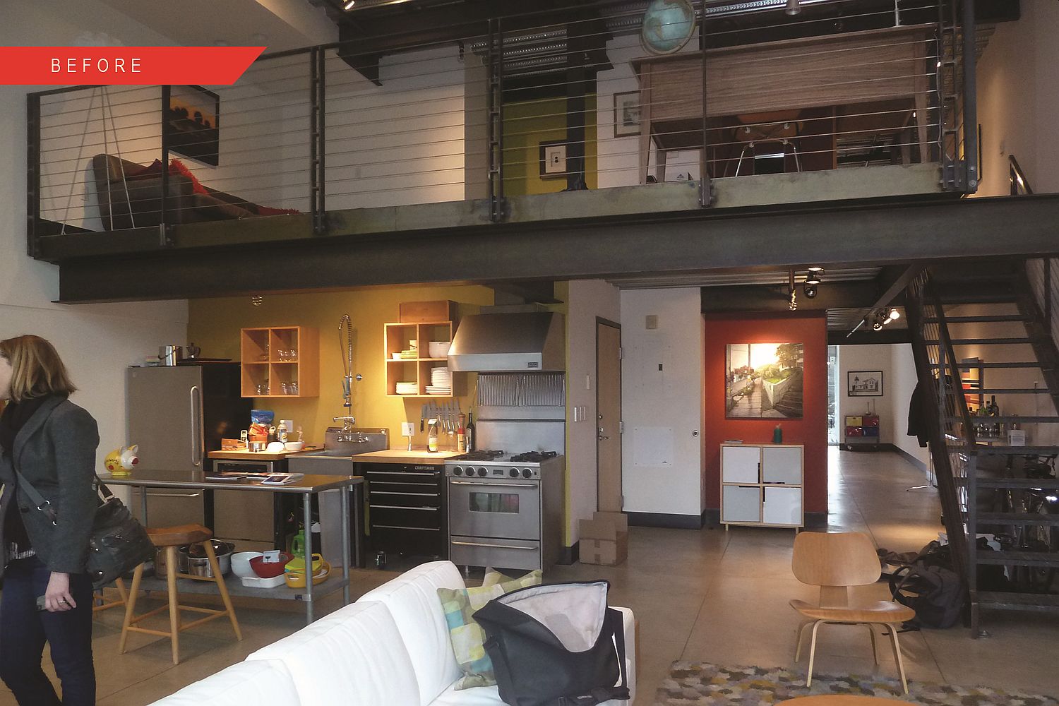 Interior of the Seattle Loft before renovation