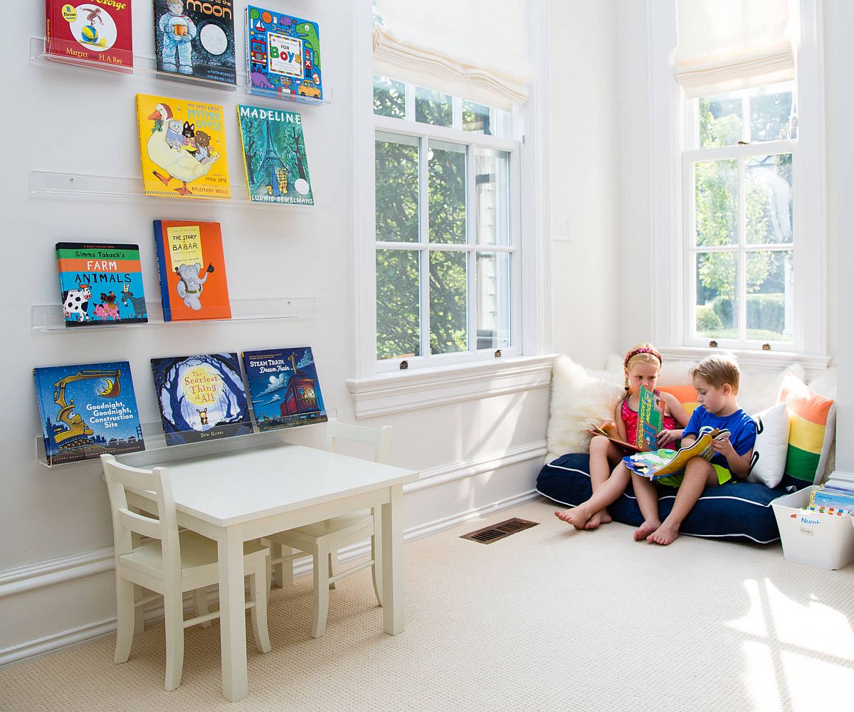 Kids' do not need too much to turn any little area into a cozy playspace