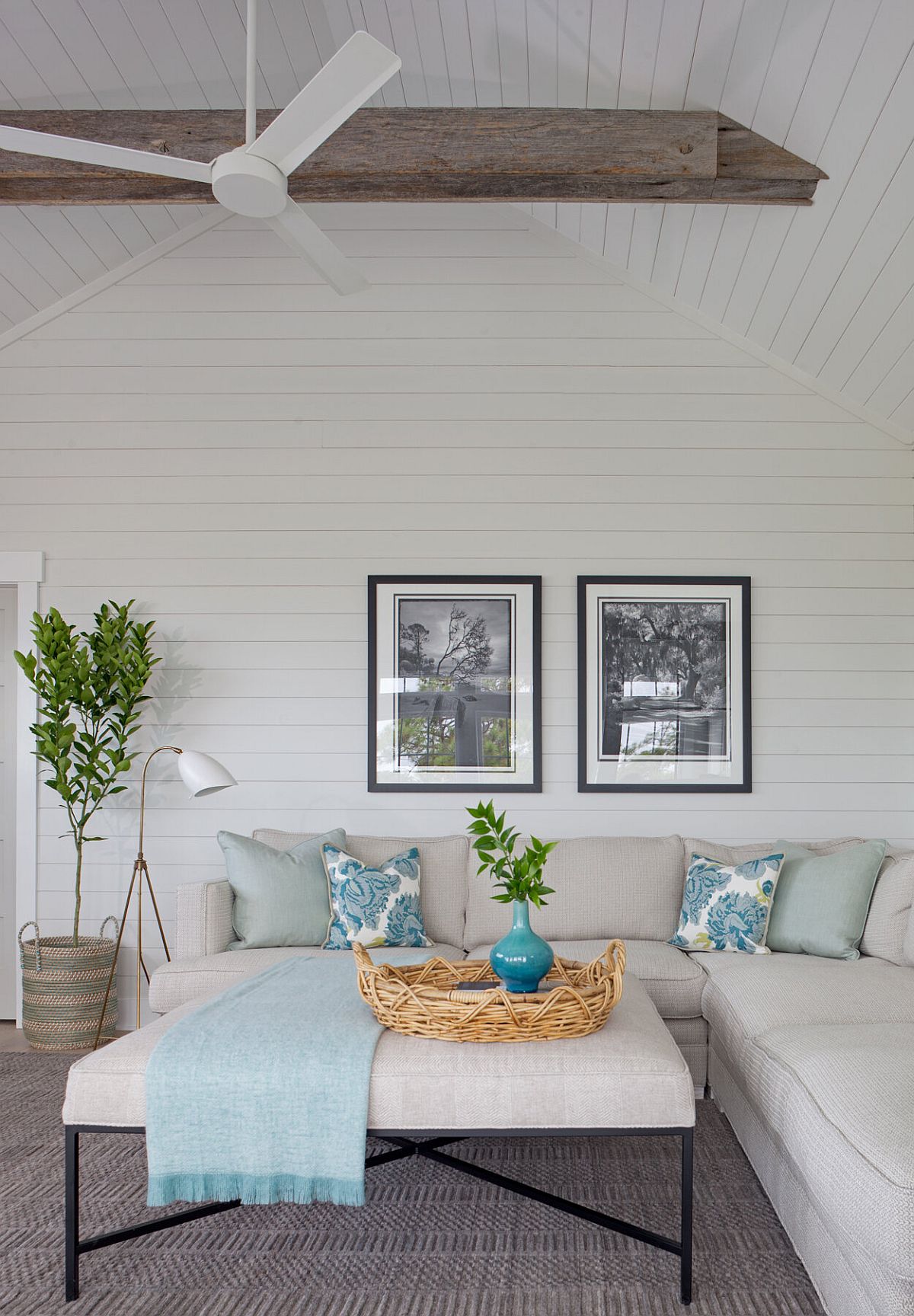 Living room of the Beach House on Tybee Island in Georgia