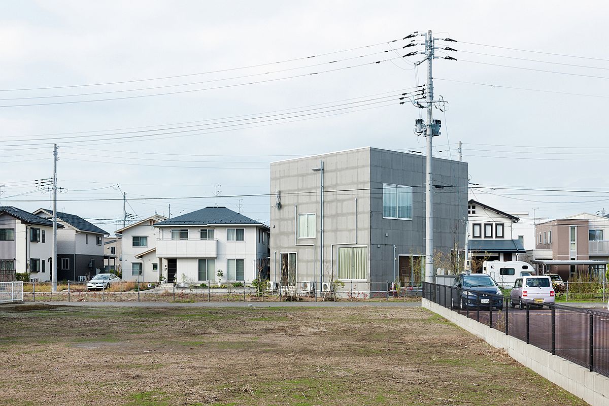 View of the Kame House in Japan from a distance