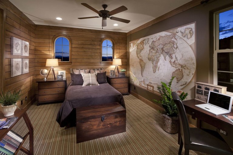 Decorating Bedroom With Maps