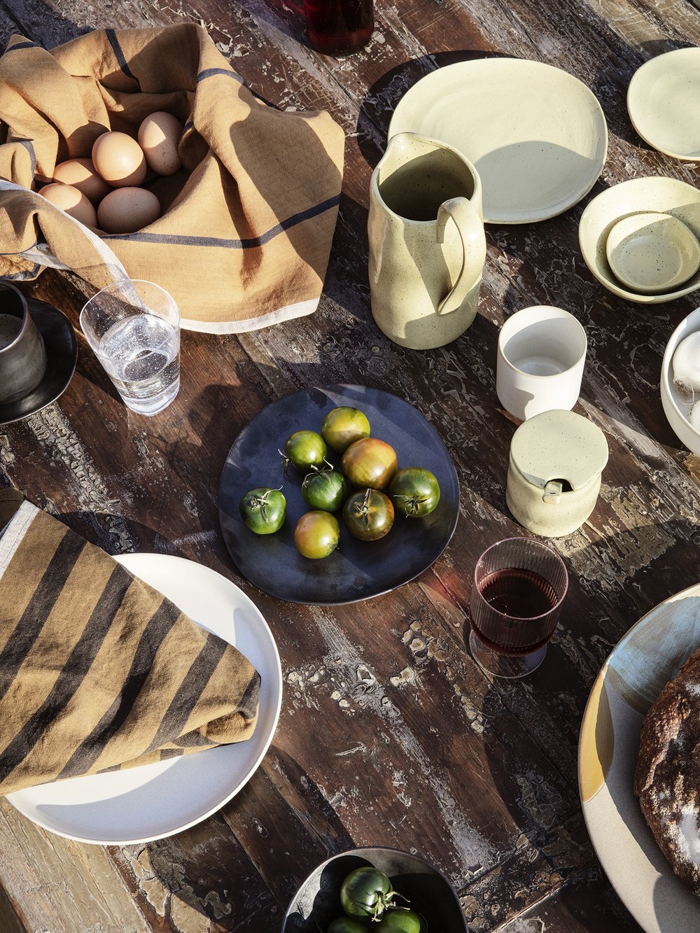 Yellow speckle dishware from ferm LIVING