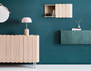 Adaptable Shelving: Trendy Trio of Modular Shelves and Cabinets All in Wood!