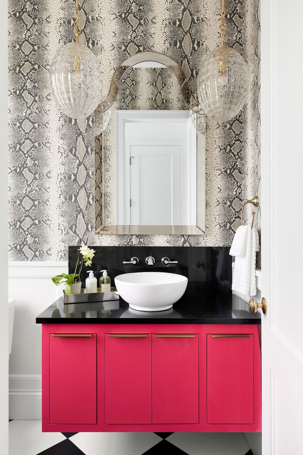 Uplifting Splash of Color How to Add Pink to the Modern Bathroom Decoist