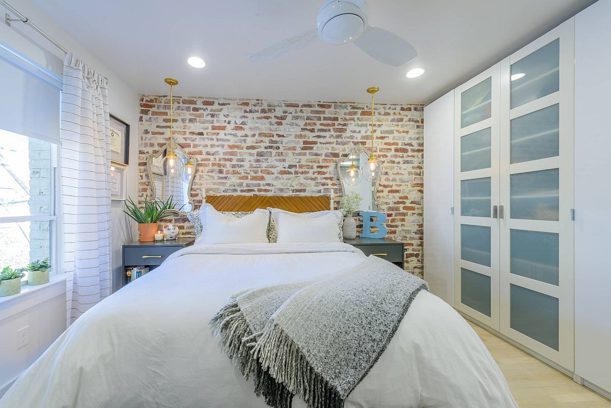 Brick-wall-adds-contrast-and-uniqueness-to-this-modern-shabby-chic-bedroom-34229