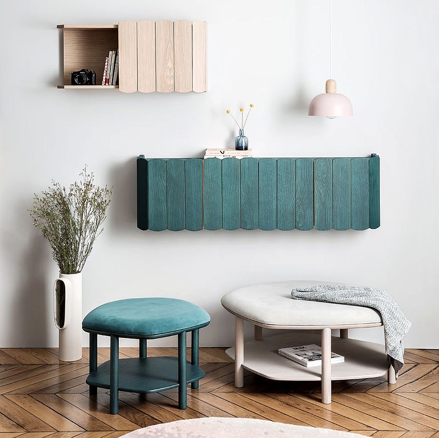 Combine César & Fanny shelves tastefully to create a fabulous focal point in the living space