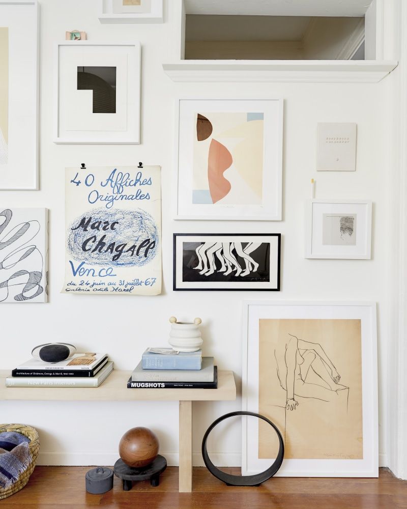 Gallery wall by Nate Berkus and Jeremiah Brent