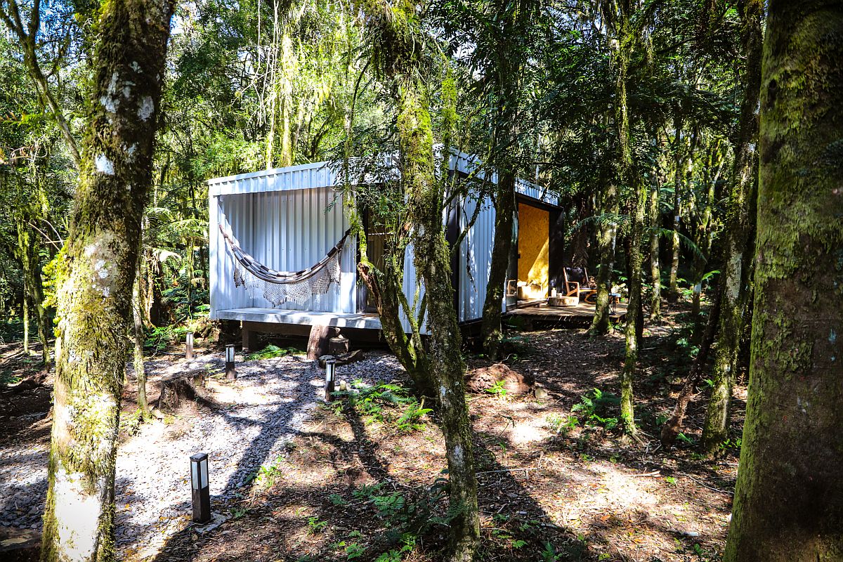 Hammock and wooden decks offer a lovely outdoor refuge