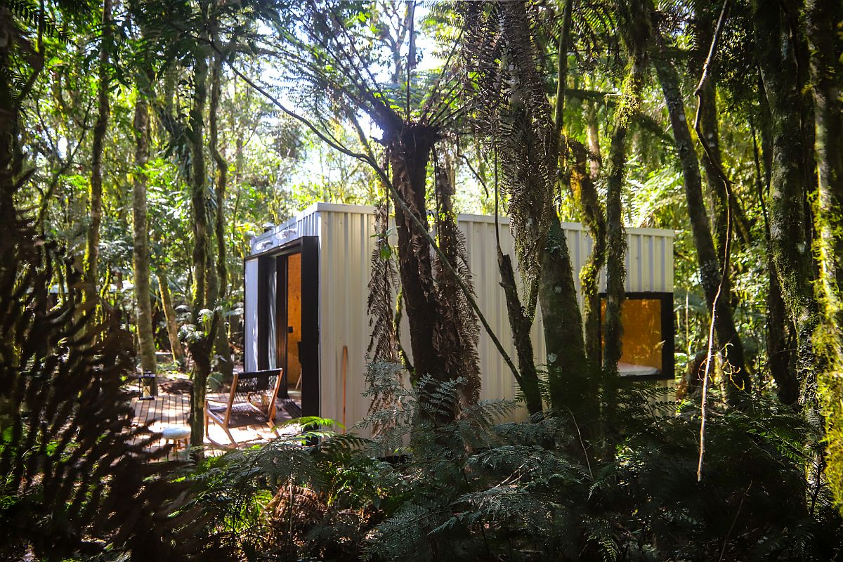 Natural greenery around the custom built cabins has been lef as undisturbed as possible