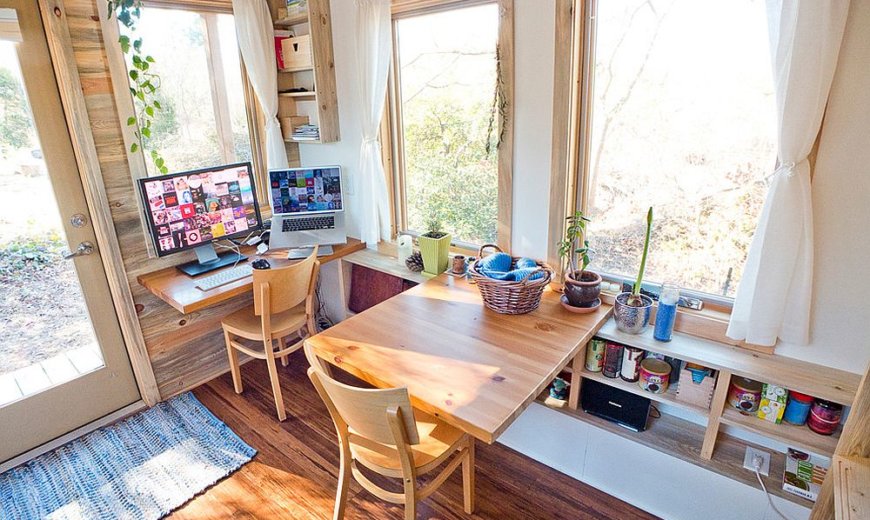 wfh desk in living room