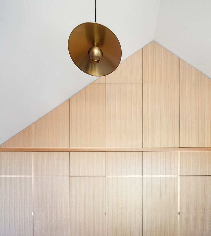 Cathedral ceilings inside the house give it a more spacious visual appeal