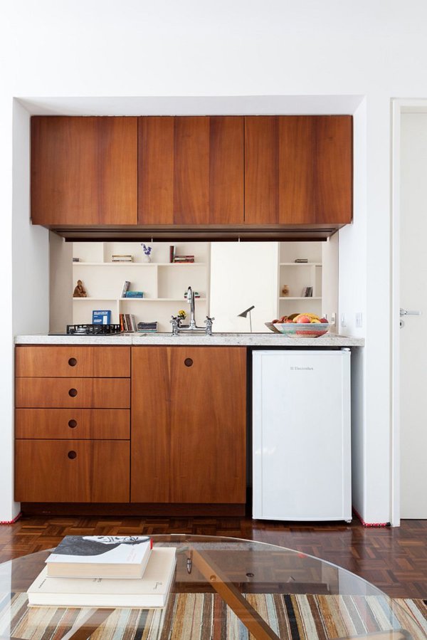 Creating That Perfect Ultra Small Kitchen Inside The Tiny Studio Apartment With Modern Space Savvy Appeal 40490 600x899 