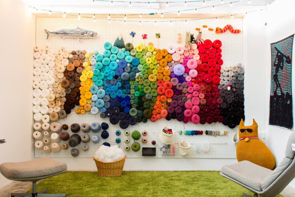 Creative yarn storage and display