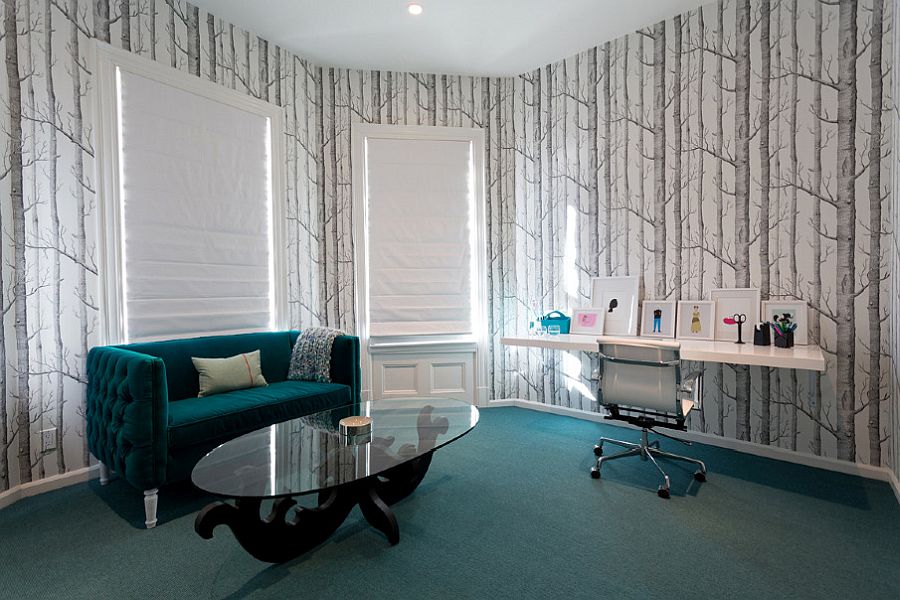 Curated-and-sophisticated-home-office-in-blue-and-white-with-wallpaper-on-the-walls-that-bring-pattern-66727