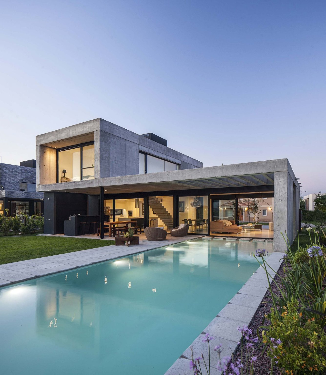 Contemporary Home Of Young Couple In Buenos Aires Clad In Concrete And 