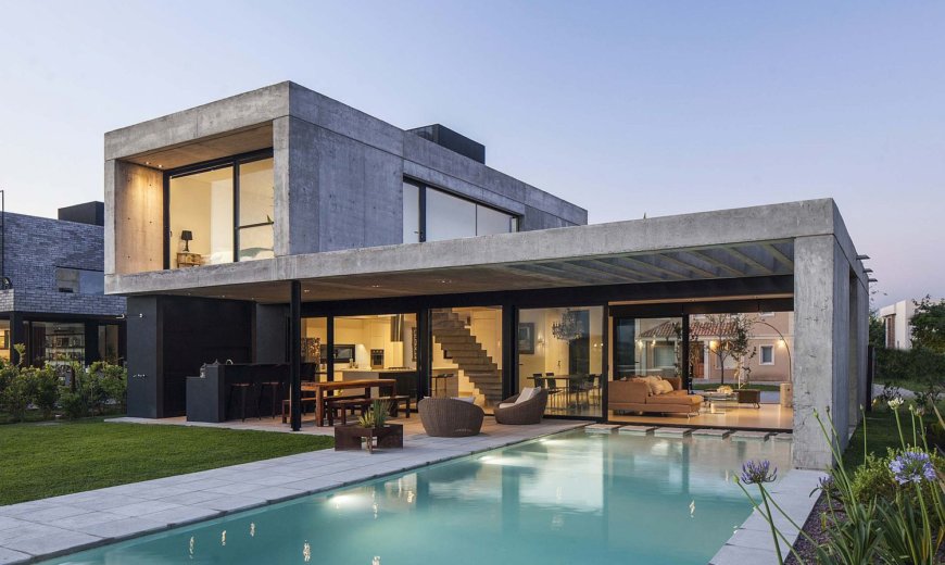 Contemporary Home of Young Couple in Buenos Aires Clad in Concrete and Glass