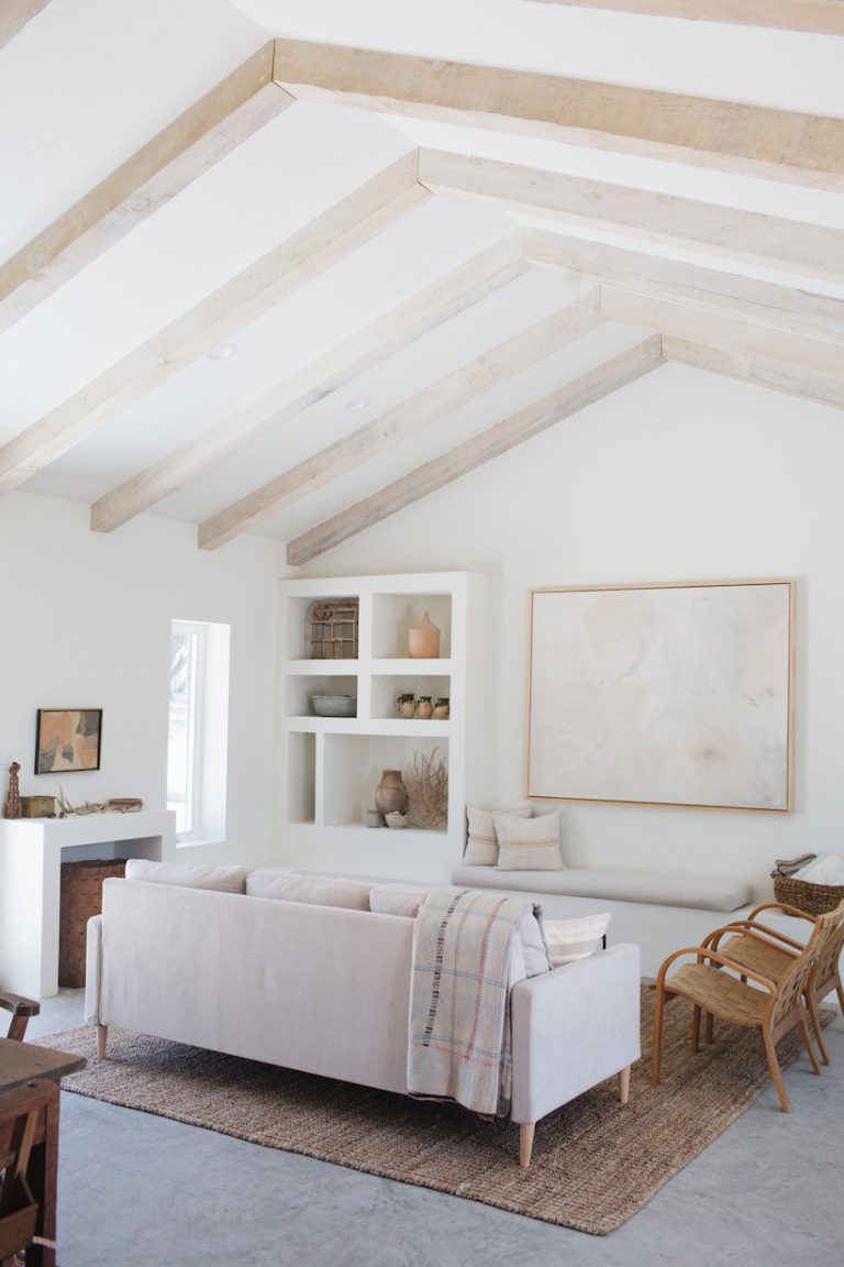 Living room of a beautifully desiged modern country cottage