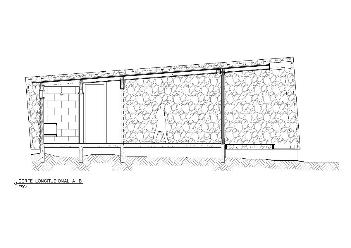 Plan of the contemporary writer's retreat in Brazil