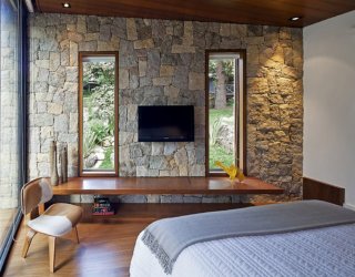 Modern Writer’s Retreat in Brazil Offers Solitude Draped in Stone and Glass