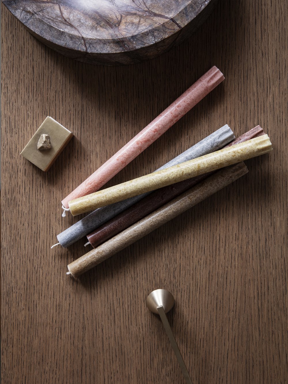 Textured candles from ferm LIVING