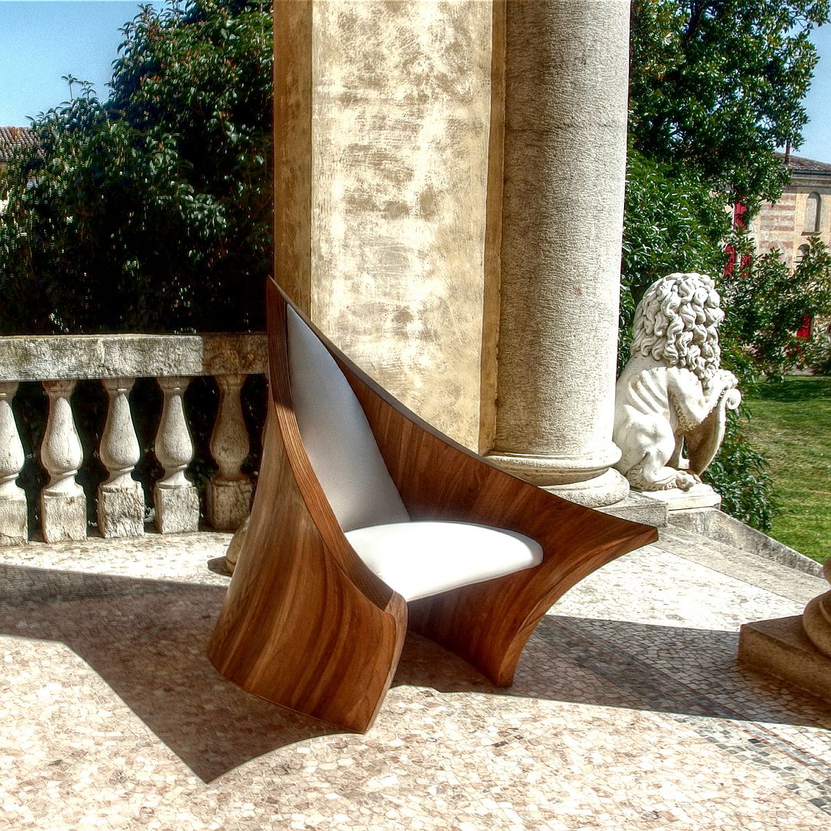 Combining ancient and modern design with the sculptural New Medieval Armchair