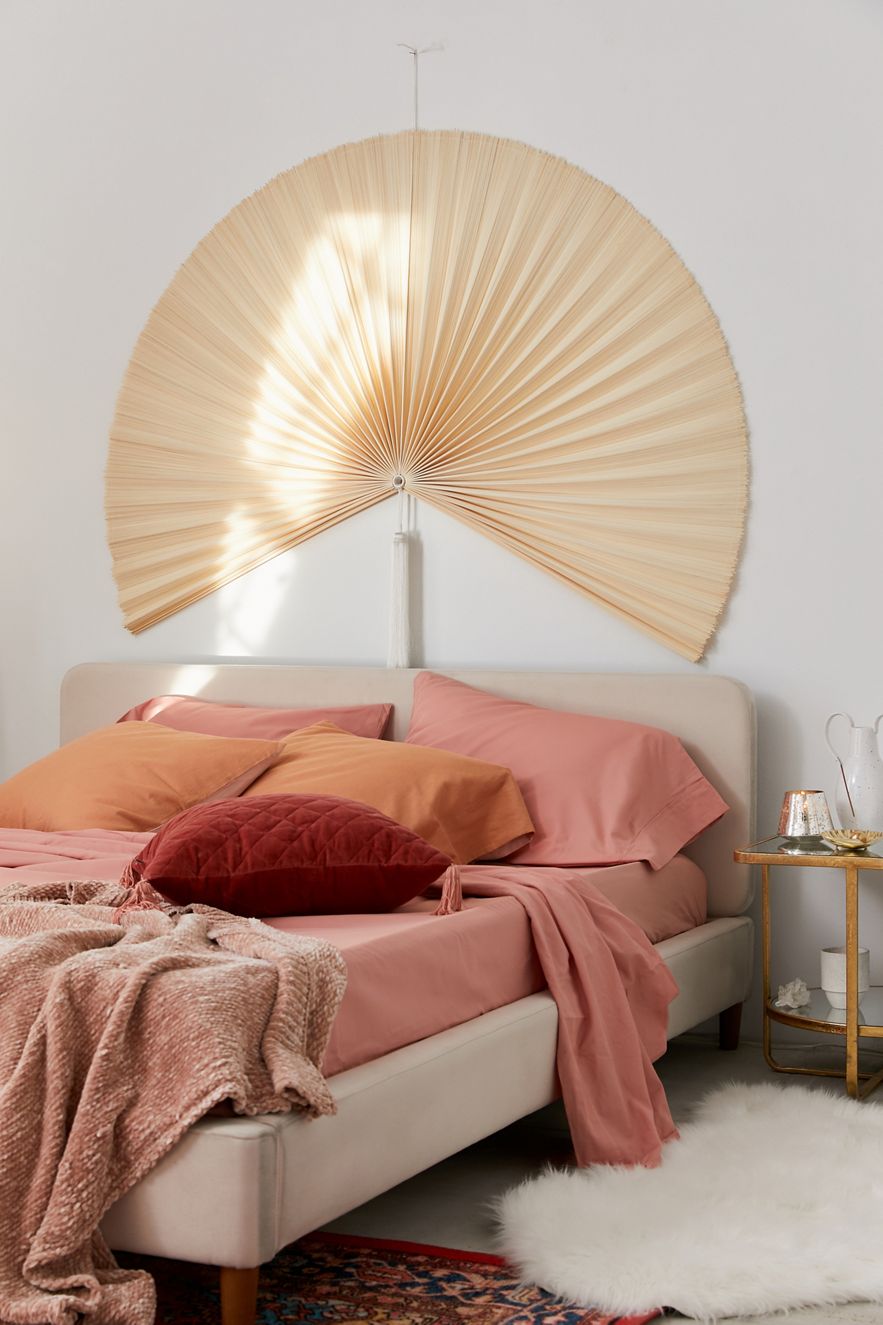 Fan headboard can double as wall art