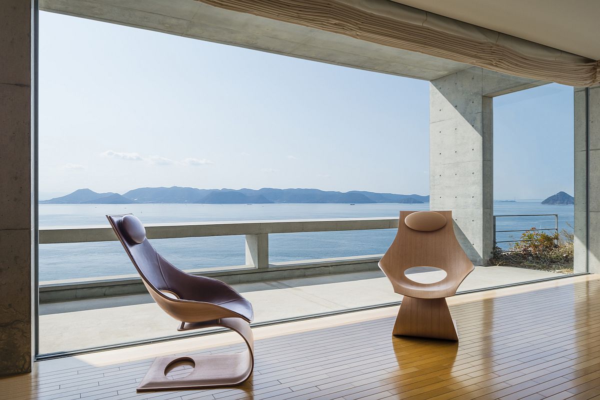 Minimal and sculptural Dream Chair designed by Tadao Ando