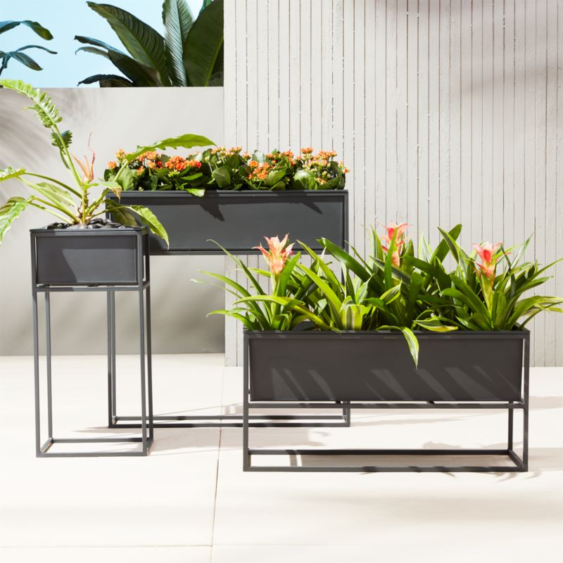 Modern outdoor planters from CB2