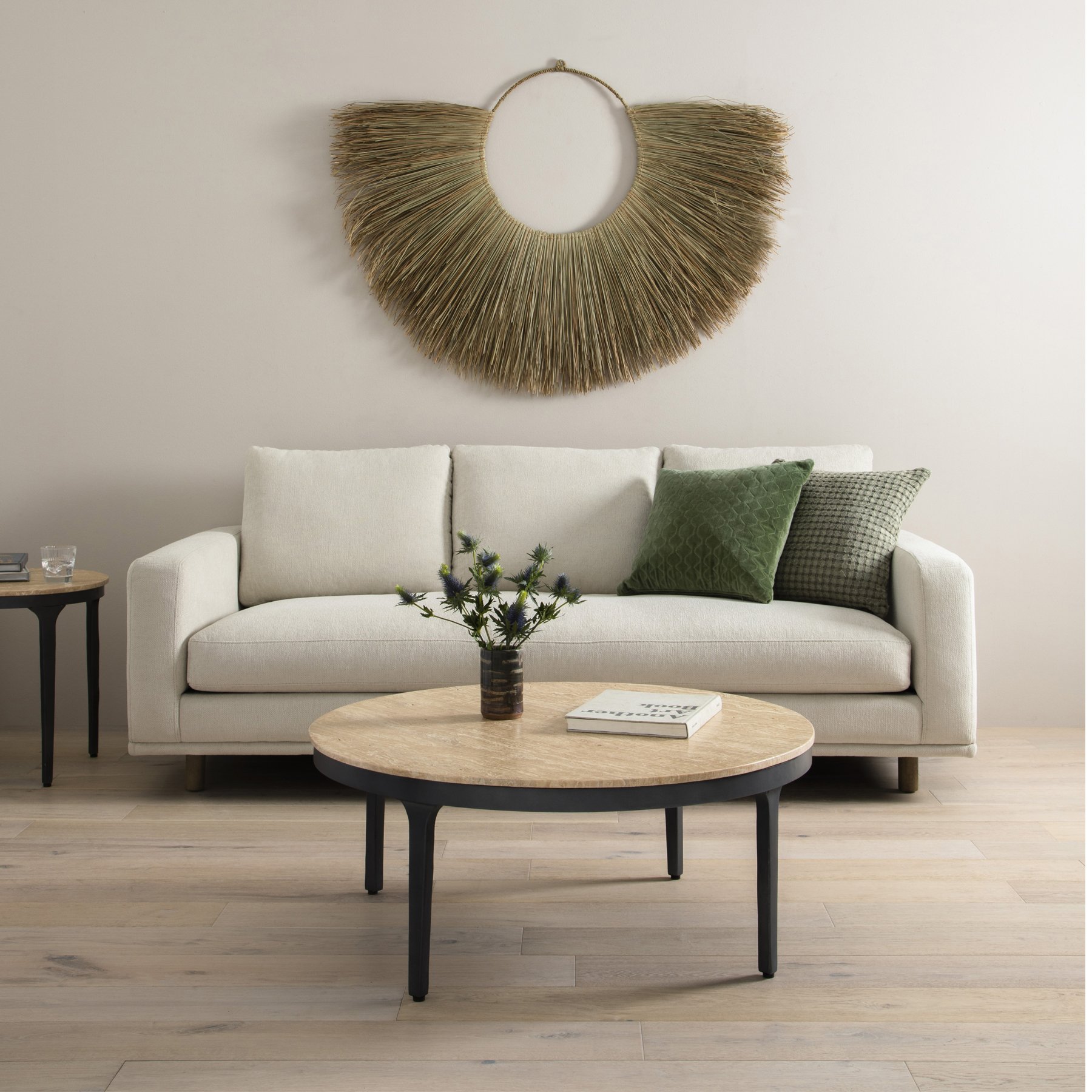 Modern palm leaf wall hanging