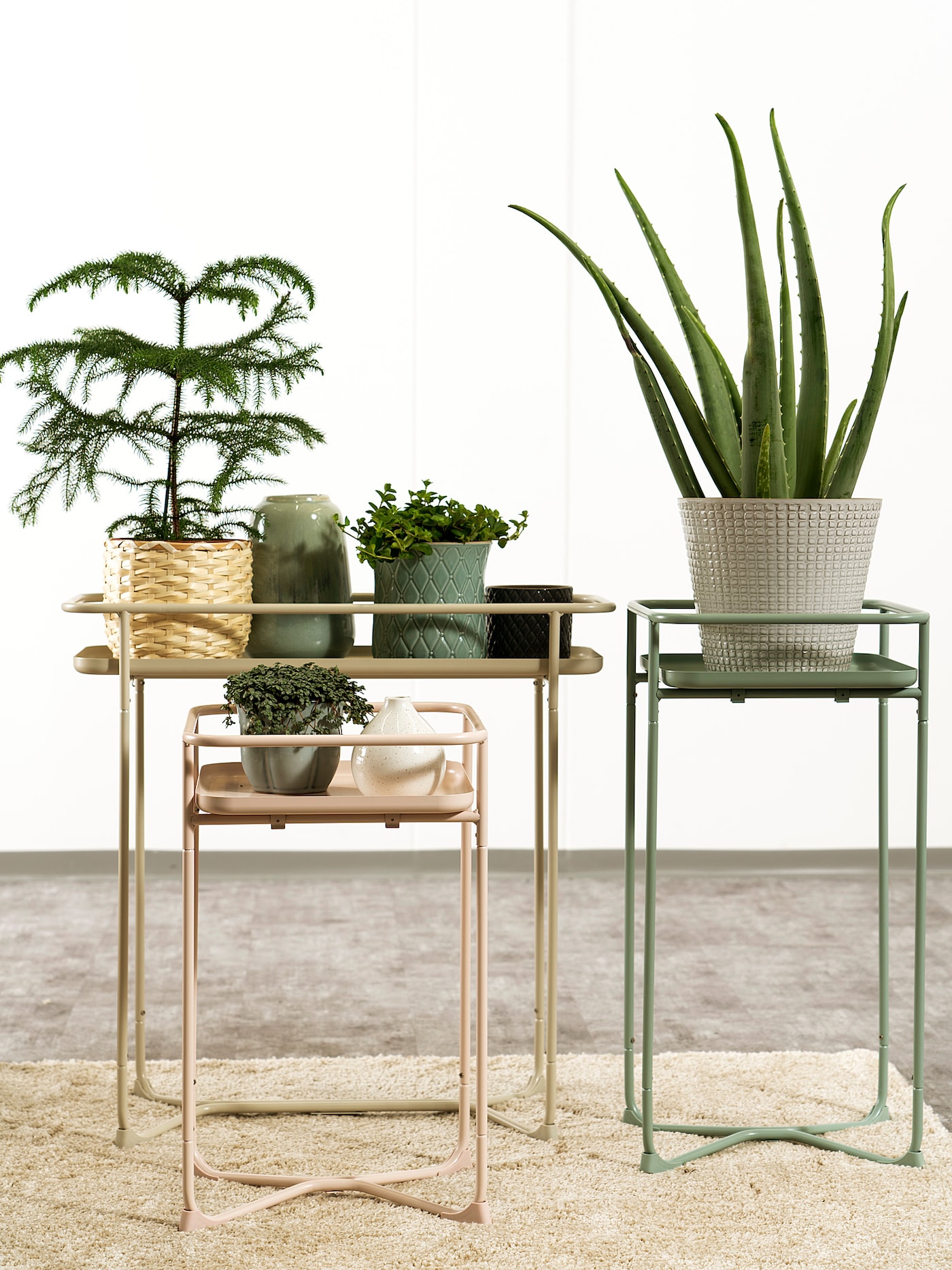 Outdoor plant stands from IKEA