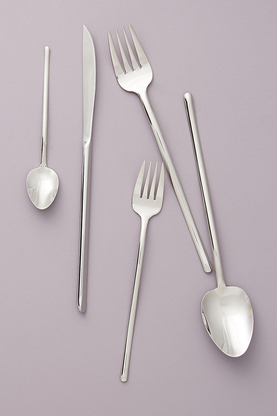 Spindle flatware with long handles from Anthropologie