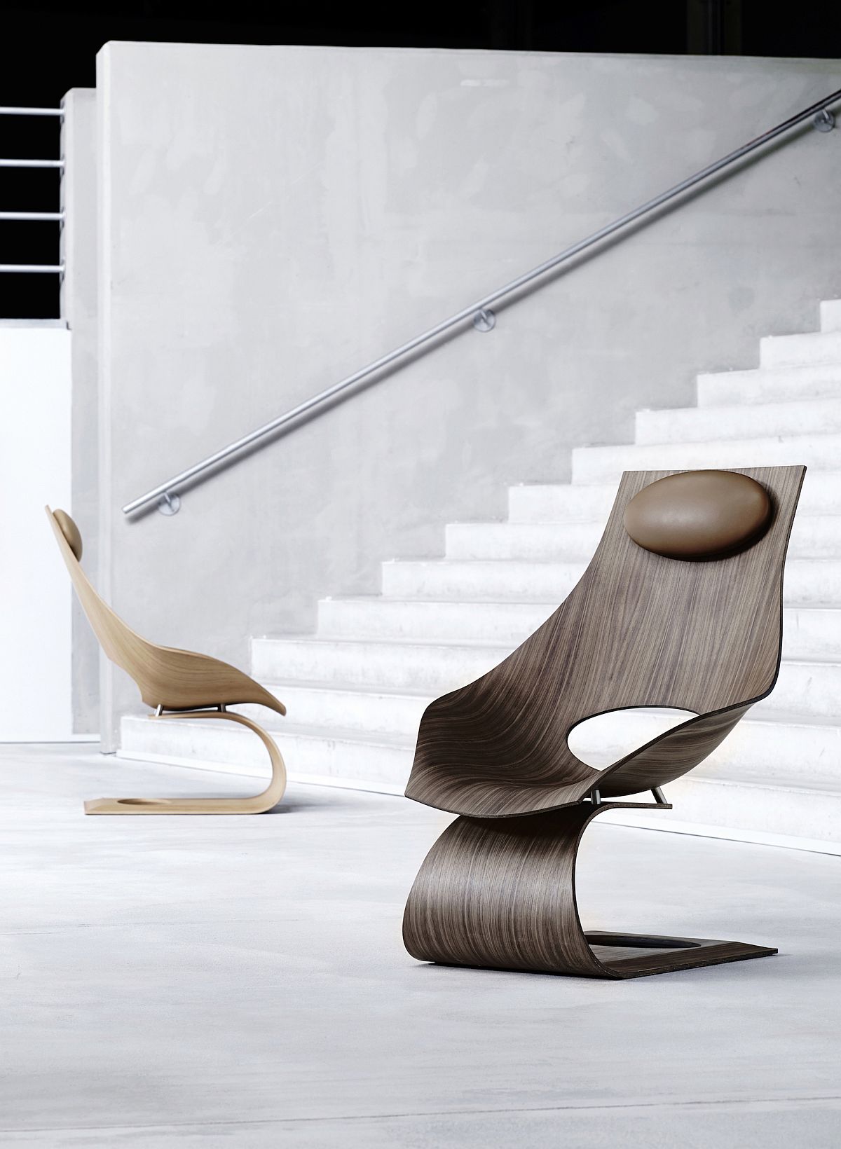 Three‐dimensional plywood is used to create the beautiful Dream Chair