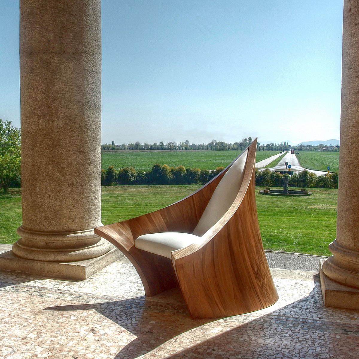 The New Medieval armchair designed by Massimo Farina